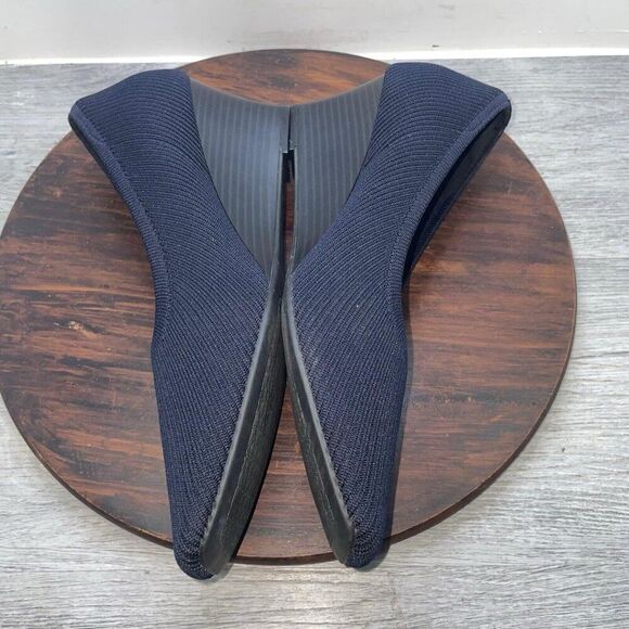 Vivaia Margot Wedge Pro Heels Womens 43 EU 11 US Black Knit Comfort Square Pumps - Picture 7 of 9